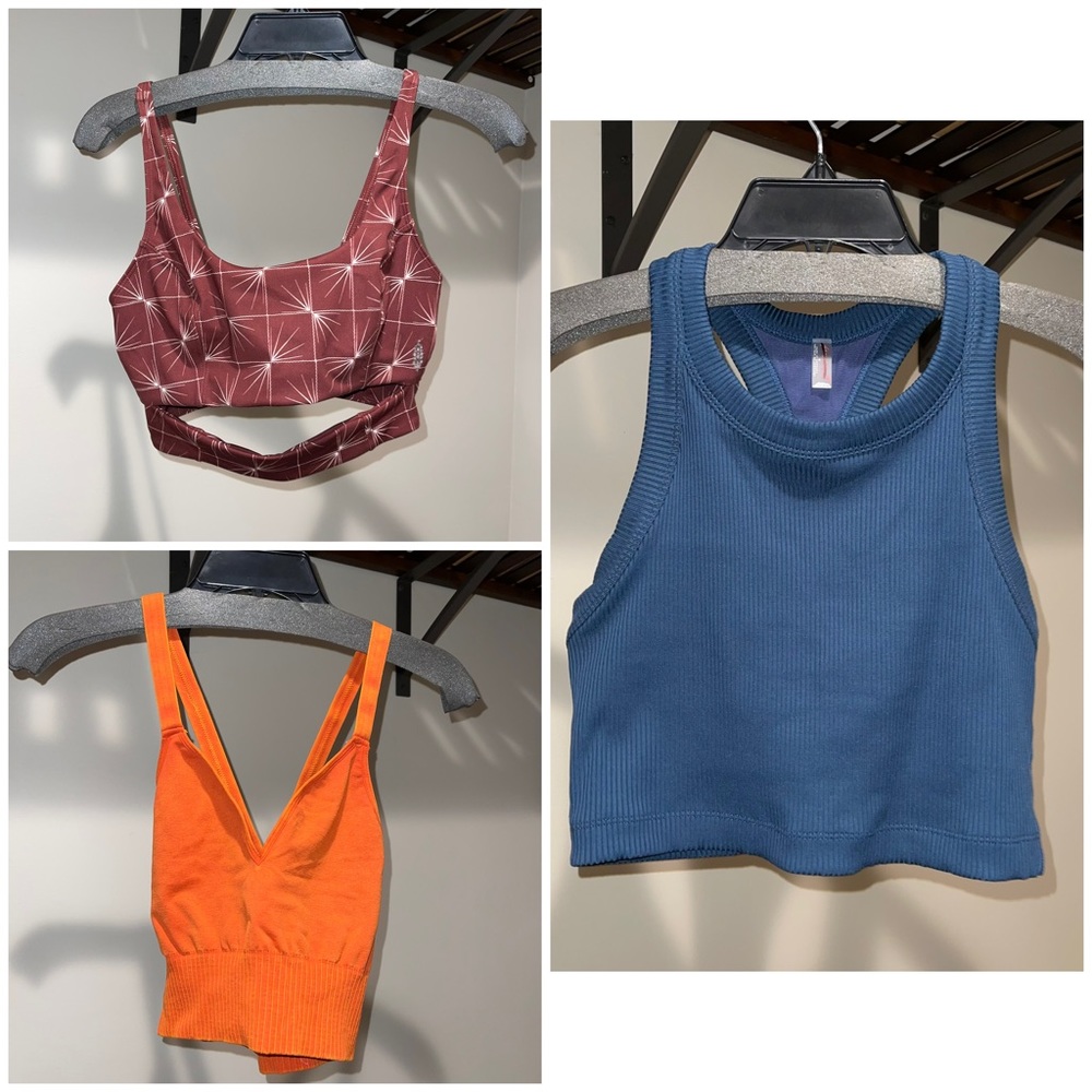Free People Bundle of 3 Sportbras